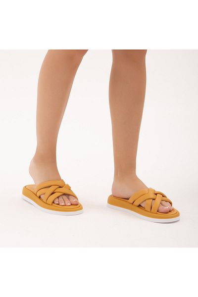 Tamer Tanca Women's Genuine Leather Daily Slippers 878 105 Byn Trlk Y22