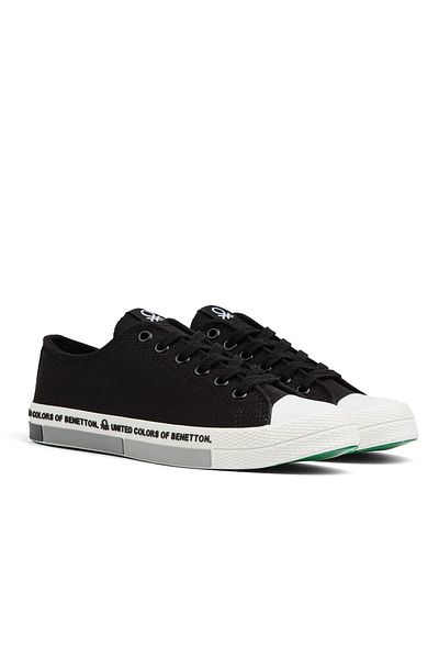 Benetton ®| BN-70018 - Black White - Men's Sports Shoes
