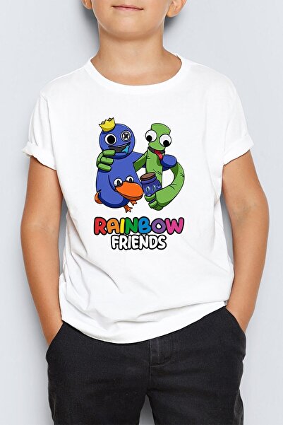 Morinna Roblox Printed Rainbow Friends Unisex Kids T-Shirt - Mr-06