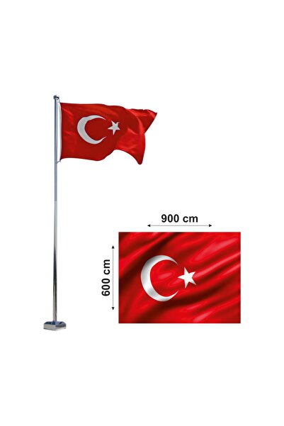 Bayrak Online Türk Bayrağı Tek Kat Alpaka Kumaş 600x900