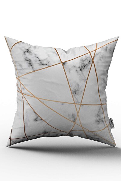 Cango Home Двосторонній біло-сірий сучасний декоративний чохол для подушки з ...