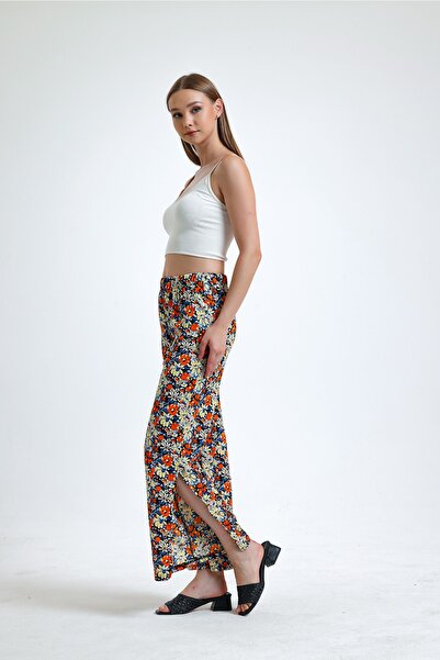 MOONBULL Γυναικείο παντελόνι με σχέδιο στο πλάι