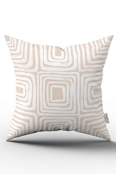 Cango Home Model alb boem scandinav geometric murdar cremă Cgh1213