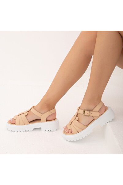 Tamer Tanca Women's Genuine Leather Daily Sandals 453 2220 Byn Sndtl Y22