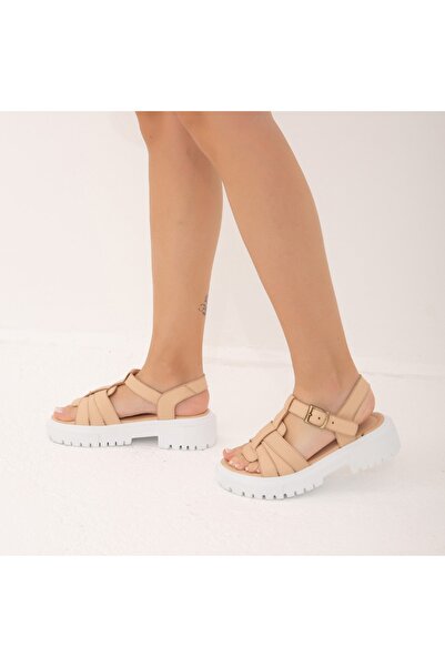 Tamer Tanca Women's Genuine Leather Daily Sandals 453 2220 Byn Sndtl Y22