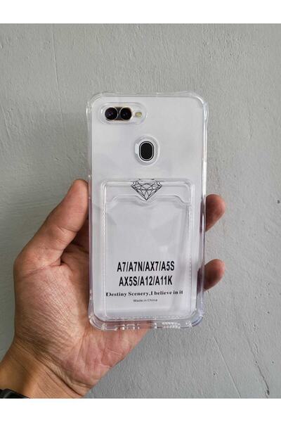 BilişimGo Technology Oppo A5s / A12 / Ax7 Şeffaf Kartlıklı Kamera Korumalı Si...