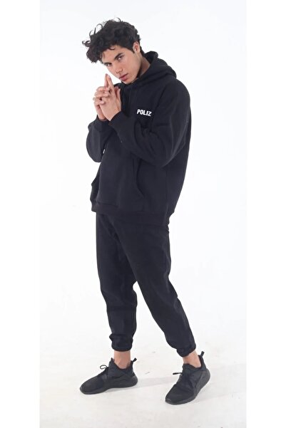 Machetta Великий розмір Дизайн Капюшон з принтом Polizei Худі Світшот