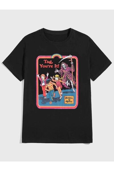 Jose Clothing ΚΟΝΤΟΜΑΝΙΚΙ ΜΠΛΟΥΖΑ UNISEX ΜΑΥΡΟ ΕΚΠΤΩΜΕΝΟ OVERSIZE