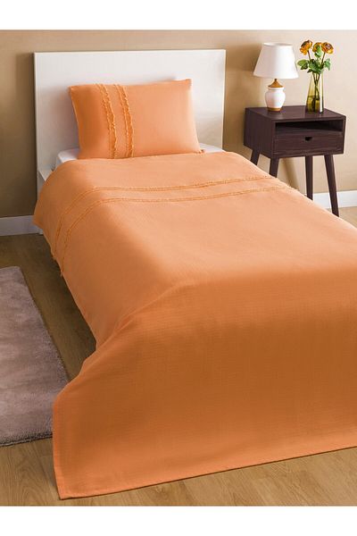 LC Waikiki Baumwoll-Flach-Einzel-Piqué-Set dünn – 160 x 220 cm