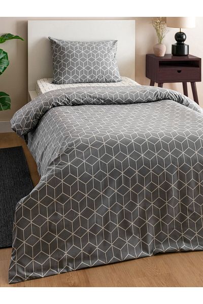 LC Waikiki Patterned Cotton Single Duvet Cover Set