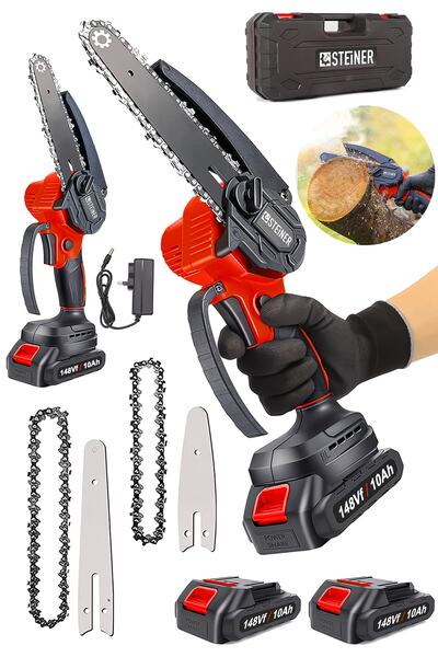 STEİNER Alman 148 Vf 10 Ah %100 Kömürsüz Motor Akülü Dal Kesme Budama Testere...