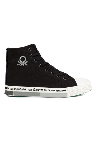 Benetton BN-70020 Black White Men's Sports Shoes