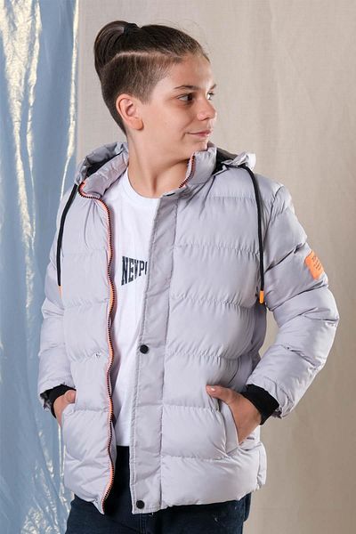 Pina Kids Hooded, Fleece Lined Boy's Puffer Coat