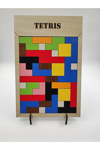İCONS MONTESSORI WOODEN TETRIS PUZZLE INTELLIGENCE GAME