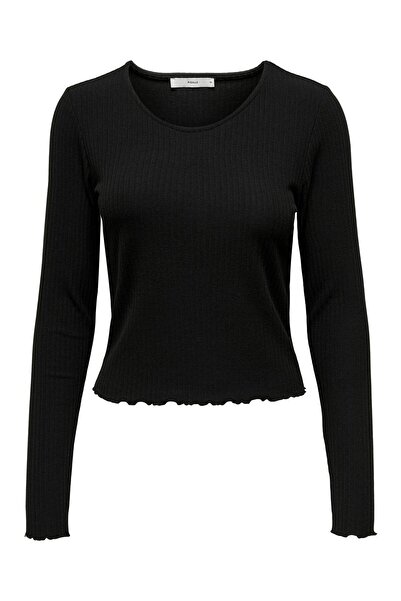 ONLY Top scurt cu gât rotund ONLEMMA L/S NOOS JRS