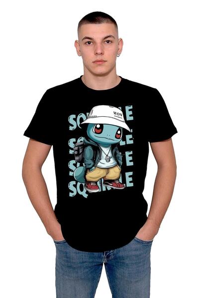 baskwear تي شيرت بوكيمون سكويرتل هيبي للجنسين