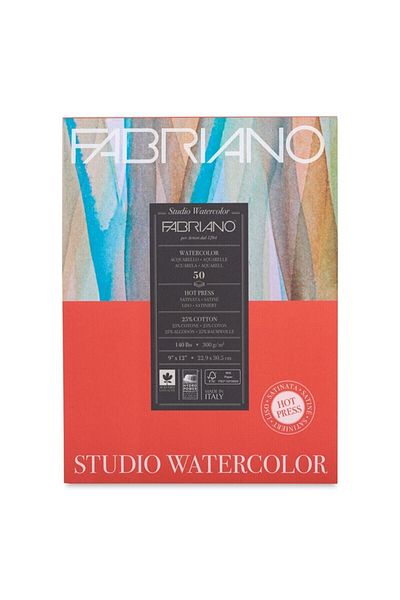 Fabriano Studio Watercolor Notebook 300 gr 22.9x30,5 Cm 50 Sheets