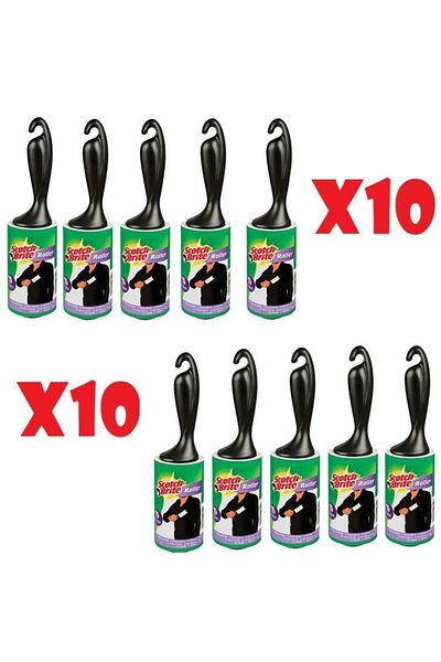 Scotch Brite Lint Collector Roller 56 Sheets Set of 10