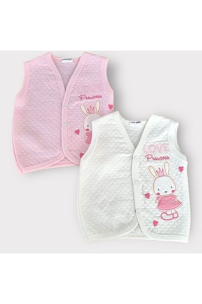 morwind Baby Girl Vest Organic 100% Cotton Quilted Vest