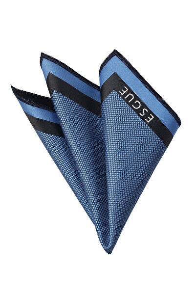 Esgue Hand Made 7.5 cm Turquoise Color Tie Handkerchief