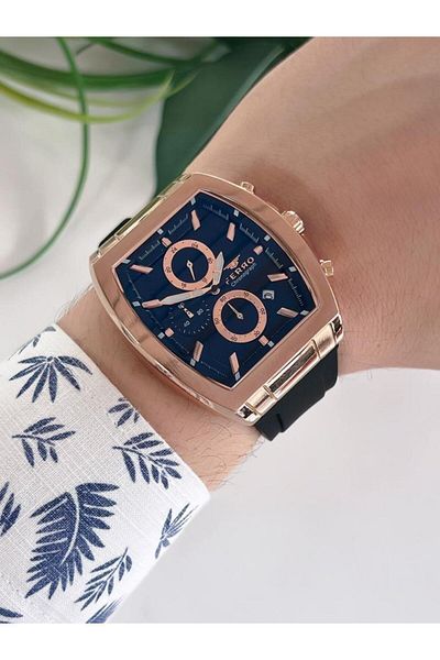 FERRO BLKT.X20 Ferro Interior Functions Silicone Cord Interior Functions Active 30 Mt Water Resistant Wristwatch
