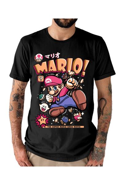 GALASHOP تي شيرت ماريو في العمل للجنسين