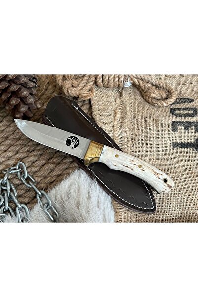 Bıçak Market El Yapımı Geyik Motifli Doğa Bıçağı