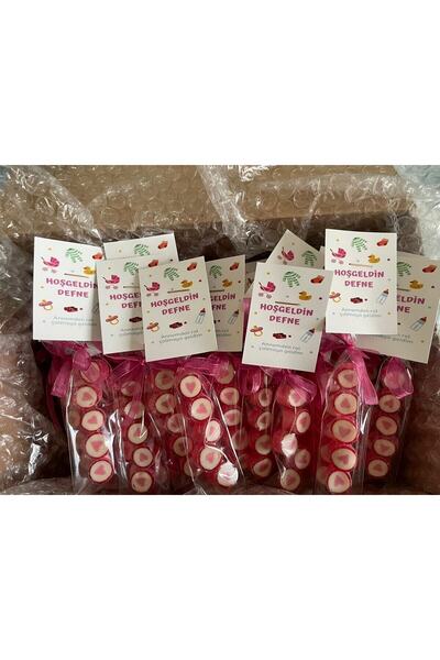 ŞEKERCİYAŞAR Pembe Kalp Parmak Şeker 25 Adet