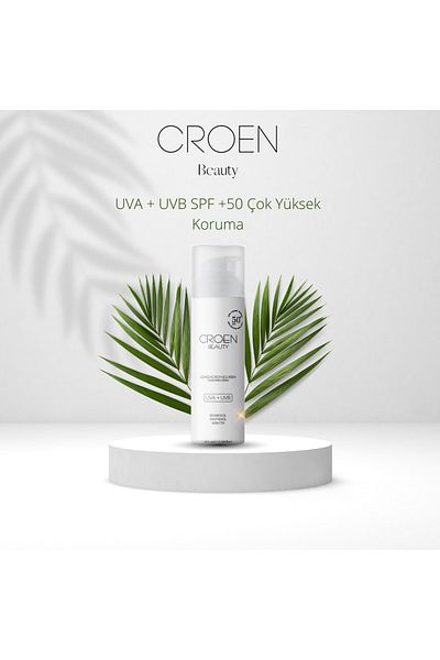CROEN +50 SPF Protective Sun Cream for Face and Body - UVA + UVB Very High Protection Set of 3 100ml