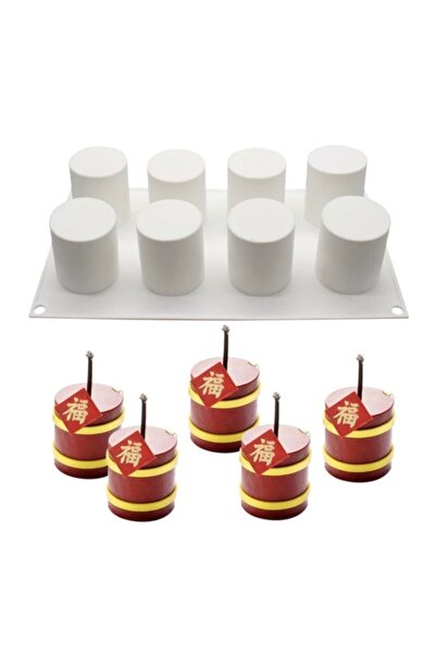 adarya Yüksek Yuvarlak Silikon Pasta Mum Kalıbı