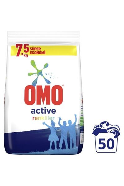 Omo Active (Renkli) Toz Deterjan 7.5 kg