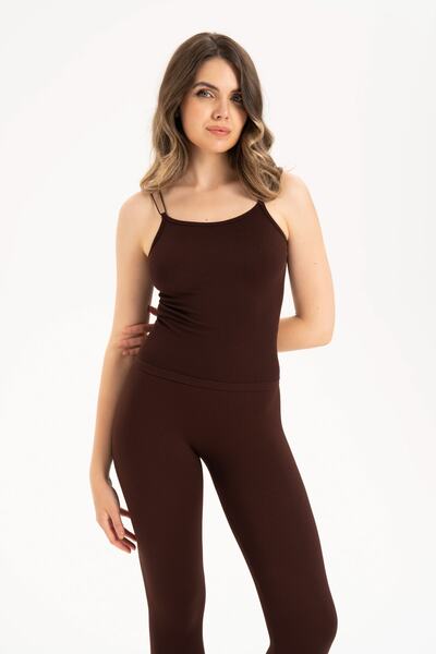 Formeasy Γυναικεία πλεκτή μπλούζα χωρίς ραφές, χωρίς μανίκια, με σχοινί λουράκι 9012