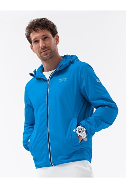 OMBRE Windjacke für Herren mit Kapuze und kontrastierenden Details OM-JANP-0110