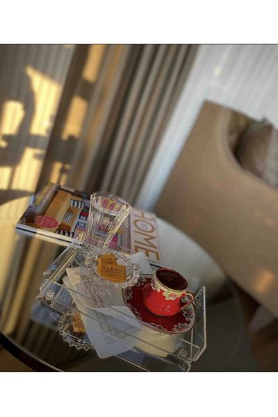 Akyelone 22/14 Transparent Plexiglass Decorative Presentation Tray Quantity