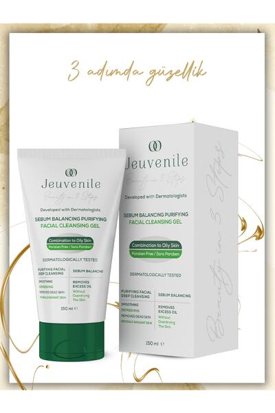 Jeuvenile Sebum Dengeleyici Yüz Temizleme Jeli - كريم حب الشباب (حمض الساليسيليك، البانثينول، حمض اللاكتيك)