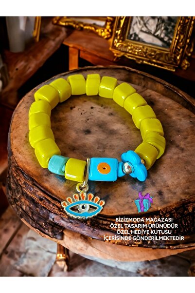 bizizmoda Cam Bodrum Boncuk Charm Murano Nazar Boncuk Bileklik Nazar Boncuklu...