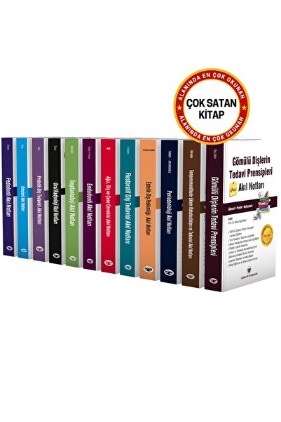 Güneş Tıp Kitabevleri Diş Hekimliği Akıl Notları Seti
