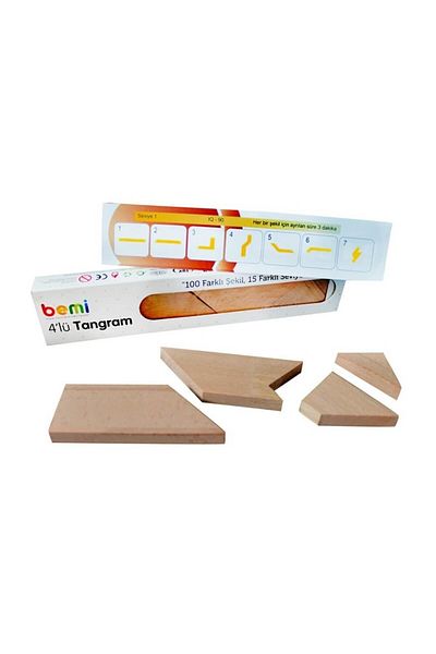 BEMİ T Tangram Brain Teaser - 100 Different Task