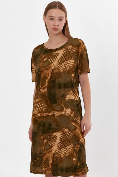 ALEXANDERGARDI PATTERNED POCKET DRESS (B22-45703)