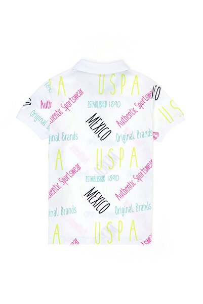 U.S. Polo Assn. Πόλο Ασν. Τυπωμένο λευκό μπλουζάκι για αγόρι UGER