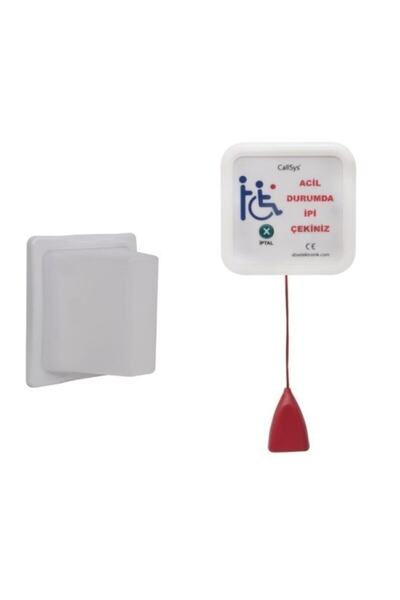 CallSys Engelli Wc Banyo Butonu Acil Yardım Ipli Çağrı Seti