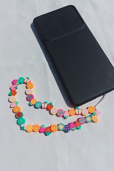NORA ACCESSORİES Renkli Karışık Meyveli Telefon Askısı Charm, Telefon Charmı