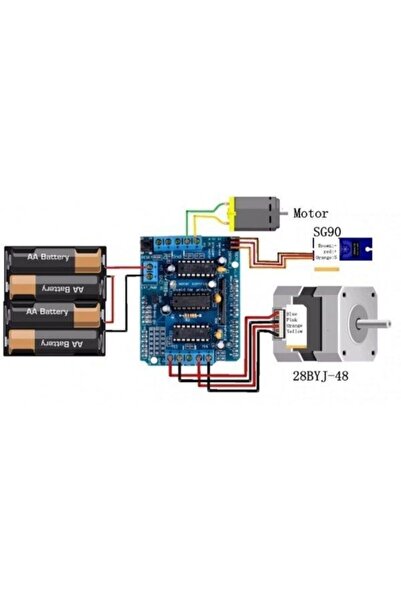 Arduino L293d Shield Step Servo Motor Sürücü