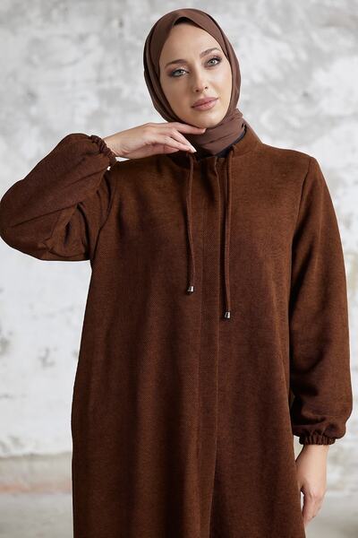 InStyle Abaya Levina z ukrytą plisą - tan