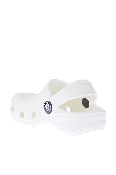Crocs Kids Bílé dětské pantofle Classic Clog T