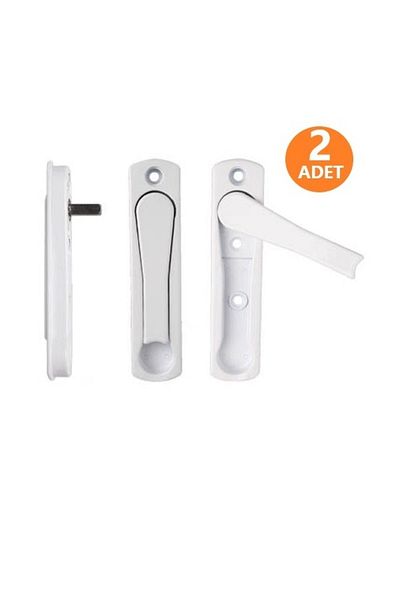 ŞENEL Yapı Market 2 Pcs Pvc Pimapen Slider Hidden Door Window Locked Handle