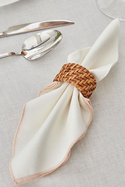 Karaca Home Χαρτοπετσέτες Darell 2 τεμαχίων 40x40 cm σε πούδρα