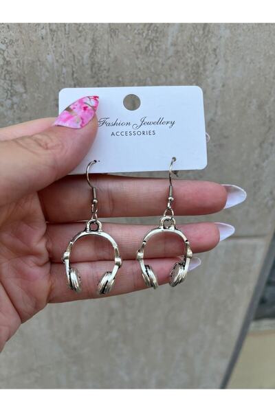 oldskoolbutik Kulaklık Küpe Seti