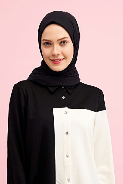 Belinay Σάλι από χτενισμένο βαμβάκι - Μαύρο