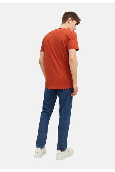 Jack & Jones T-Shirt BASHER Kurzarmshirt mit Rundhalsausschnitt mit offenen Kanten